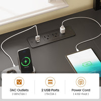 Sikaic Gaming Desk LED L Shaped Gaming Desk Black Black / Engineered Wood / Modern