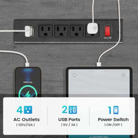 Sikaic Gaming Desk 45.3 inches LED Reversible L Shaped Gaming Desk with Hutch Power Outlet Storage Shelves and Hooks Grey Grey / Engineered Wood / Modern
