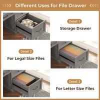 Sikaic Gaming Desk Executive Gaming Desk with LED Lights Grey Grey / Engineered Wood / Modern