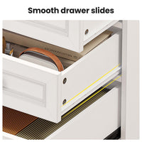 Sikaic Gaming Desk Executive Gaming Desk with LED Lights White White / Engineered Wood / Modern