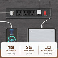 Sikaic 96" L Shaped Reversible LED Gaming Desk with Power Outlets LED Strip Monitor Shelf Keyboard Tray Pegboard and Storage Shelves Grey