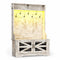 Sikaic Hall Tree 43.3 Inches Hall Tree with Bench and Shoe Storage Vintage White Vintage White / Modern