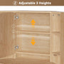 Sikaic Makeup Vanity Corner Makeup Vanity Set with Upholstered Storage Stool Natural Oak Natural / Engineered Wood / Modern