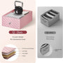 Sikaic Makeup Vanity Makeup Vanity with 11 Drawers and 6 Open Shelves Pink Pink / Engineered Wood / Modern