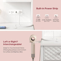 Sikaic Makeup Vanity Makeup Vanity with 11 Drawers and 6 Open Shelves White White / Engineered Wood / Modern