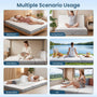 Sikaic Mattress Trifold Mattress Full Size 4 Inch Foldable Memory Foam Mattress White White / High Density Foam&Memory Foam / Full