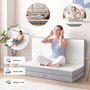 Sikaic Mattress Trifold Mattress Full Size 4 Inch Foldable Memory Foam Mattress White White / High Density Foam&Memory Foam / Full