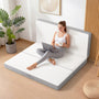 Sikaic Mattress Trifold Mattress Full Size 4 Inch Foldable Memory Foam Mattress White White / High Density Foam&Memory Foam / Full