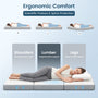 Sikaic Mattress Trifold Mattress Twin Size 4 Inch Foldable Memory Foam Mattress White White / High Density Foam&Memory Foam / Twin