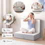 Sikaic Mattress Trifold Mattress Twin Size 4 Inch Foldable Memory Foam Mattress White White / High Density Foam&Memory Foam / Twin