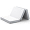 Sikaic Mattress Trifold Mattress Twin Size 4 Inch Foldable Memory Foam Mattress White White / High Density Foam&Memory Foam / Twin