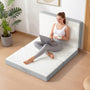 Sikaic Mattress Trifold Mattress Twin Size 4 Inch Foldable Memory Foam Mattress White White / High Density Foam&Memory Foam / Twin