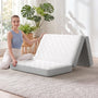 Sikaic Mattress Trifold Mattress Twin Size 4 Inch Foldable Memory Foam Mattress White White / High Density Foam&Memory Foam / Twin