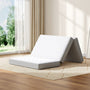 Sikaic Mattress Trifold Mattress Twin Size 4 Inch Foldable Memory Foam Mattress White White / High Density Foam&Memory Foam / Twin