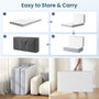 Sikaic Mattress Trifold Mattress Twin Size 4 Inch Foldable Memory Foam Mattress White White / High Density Foam&Memory Foam / Twin