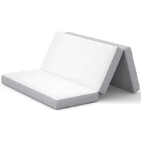 Sikaic Mattress Trifold Mattress Queen Size 4 Inch Foldable Memory Foam Mattress White White / High Density Foam / Queen