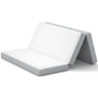 Sikaic Mattress Trifold Mattress Queen Size 4 Inch Foldable Memory Foam Mattress White White / High Density Foam / Queen
