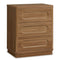 Sikaic Nightstand Nightstand with 3 Drawers Oak Brown Brown / Engineered Wood / Modern