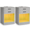 Sikaic Nightstand 2Pcs LED Nightstands with Power Outlets Grey Grey / Engineered Wood / Modern