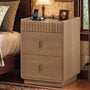 Sikaic Nightstand Nightstand with Hidden Drawer & Lockable Drawer Walnut Walnut / Engineered Wood / Mid-Century Modern
