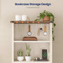 Sikaic Nightstand Tall Nightstand with Charging Station and Bookshelf White White / Engineered Wood / Farmhouse
