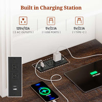 Sikaic Nightstand 61 Inches Tall Nightstand with Charging Station and LED Light White White / Engineered Wood / Modern