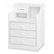 Sikaic Nightstand Nightstand with Charging Station 6 Storage Drawers White White / Wood / Modern