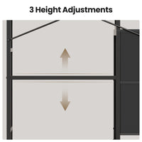 Sikaic Over The Toilet Storage Cabinet 7-Tier Over the Toilet Storage Cabinet with 2 Drawers Black Black / Engineered Wood / Modern