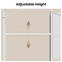 Sikaic Over The Toilet Storage Cabinet 7-Tier Over the Toilet Storage Cabinet with 2 Drawers White White / Engineered Wood / Modern