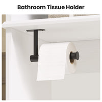 Sikaic Over The Toilet Storage Cabinet Over The Toilet Storage Cabinet with Adjustable Shelves and Towel Holder White White / Engineered Wood / Modern