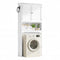 Sikaic Over The Toilet Storage Cabinet Over The Toilet Storage Cabinet with Adjustable Shelves and Towel Holder White White / Engineered Wood / Modern