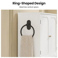 Sikaic Over The Toilet Storage Cabinet Over The Toilet Storage Cabinet with Adjustable Shelves and Towel Holder White White / Engineered Wood / Modern