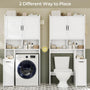 Sikaic Over The Toilet Storage Cabinet Over The Toilet Storage Cabinet with Pulley White White / Engineered Wood / Modern