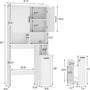 Sikaic Over The Toilet Storage Cabinet Over The Toilet Storage Cabinet with Pulley White White / Engineered Wood / Modern