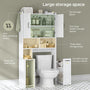 Sikaic Over The Toilet Storage Cabinet Over The Toilet Storage Cabinet with Pulley White White / Engineered Wood / Modern