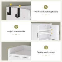 Sikaic Over The Toilet Storage Cabinet Over The Toilet Storage Cabinet with Pulley White White / Engineered Wood / Modern