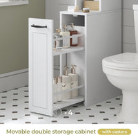 Sikaic Over The Toilet Storage Cabinet Over The Toilet Storage Cabinet with Pulley White White / Engineered Wood / Modern