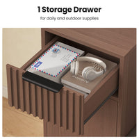 Sikaic Shoe Benches 45.3" L-Shaped Entryway Storage Bench with 3-Tier Adjustable Shelves Walnut Walnut / Engineered Wood / Modern