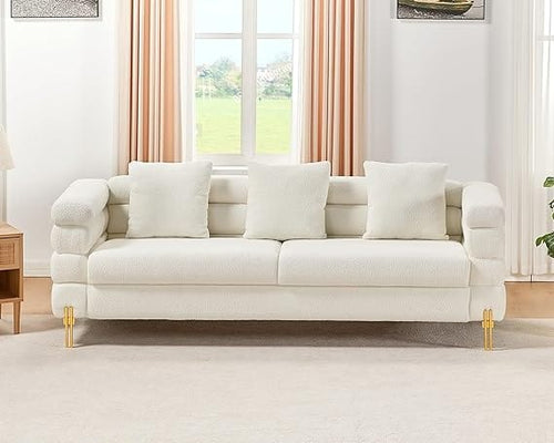 Sikaic Sikaic 24''Extra Deep Seat Sectional Modern Sofa White