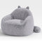 Sikaic Single Sofa Sikaic Cat Shape Single Sofa with Memory Foam and Soft Faux Fur Grey Grey / Fiber Fleece + Foam / Modern