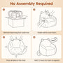 Sikaic Single Sofa Sikaic Cat Shape Single Sofa with Memory Foam and Soft Faux Fur Grey Grey / Fiber Fleece + Foam / Modern