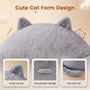Sikaic Single Sofa Sikaic Cat Shape Single Sofa with Memory Foam and Soft Faux Fur Grey Grey / Fiber Fleece + Foam / Modern