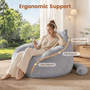 Sikaic Single Sofa Sikaic Cat Shape Single Sofa with Memory Foam and Soft Faux Fur Grey Grey / Fiber Fleece + Foam / Modern