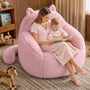 Sikaic Single Sofa Sikaic Cat Shape Single Sofa with Memory Foam and Soft Faux Fur Pink Pink / Fiber Fleece + Foam / Modern