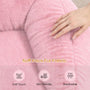 Sikaic Single Sofa Sikaic Cat Shape Single Sofa with Memory Foam and Soft Faux Fur Pink Pink / Fiber Fleece + Foam / Modern