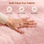 Sikaic Single Sofa Sikaic Cat Shape Single Sofa with Memory Foam and Soft Faux Fur Pink Pink / Fiber Fleece + Foam / Modern