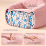 Sikaic Single Sofa Sikaic Cat Shape Single Sofa with Memory Foam and Soft Faux Fur Pink Pink / Fiber Fleece + Foam / Modern