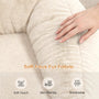 Sikaic Single Sofa Sikaic Cat Shape Single Sofa with Memory Foam and Soft Faux Fur White White / Fiber Fleece +Foam / Modern