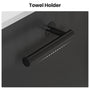 Sikaic Sink cabinet & vanity 31 Inch Fluted Bathroom Vanity with Sink and 3 Drawers Black Black / Engineered Wood / Modern