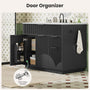 Sikaic Sink cabinet & vanity Fluted Bathroom Vanity 36 Inch with Sink and Towel Holder Black Black / Modern / Engineered Wood